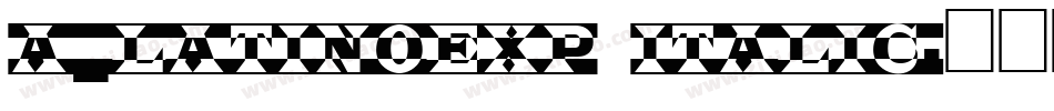 a_LatinoExp Italic字体转换